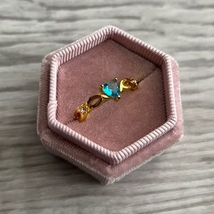 Blue Heart Ring - Size 7